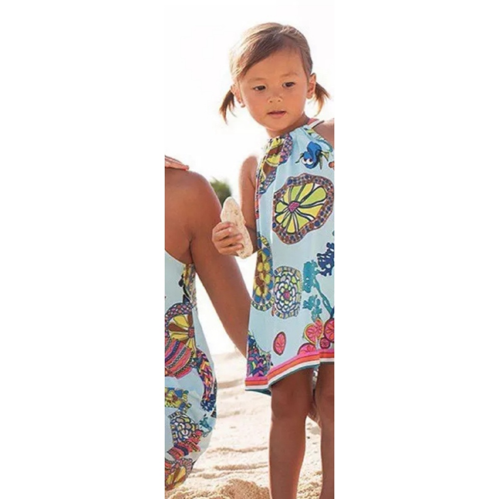 GIRLS DRESS UNDER THE SEA BEACH DRESS - Picture 2 of 5